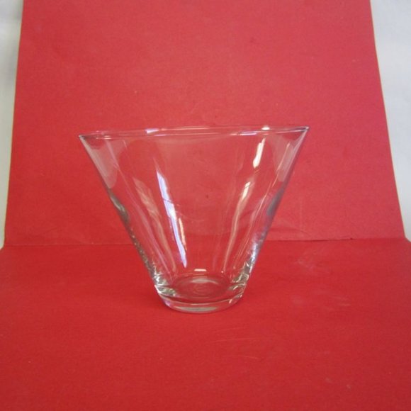 VINTAGE 90'S LIBBEY STEMLESS GLASS, CLEAR SIMPLE ELEGANCE - Picture 2 of 4